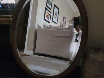 Oval Beveled Mirror