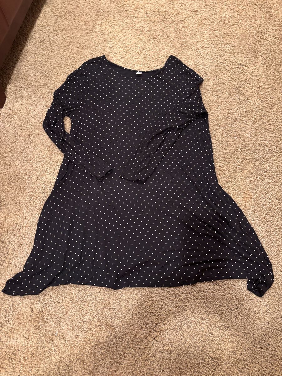Black and white polka dot dress size XXL 
