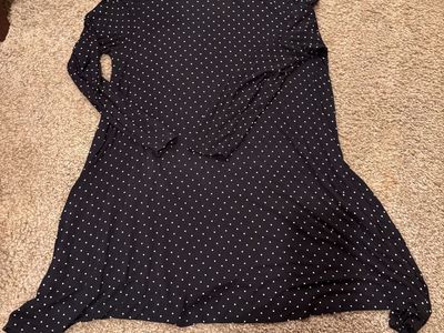 Black and white polka dot dress size XXL