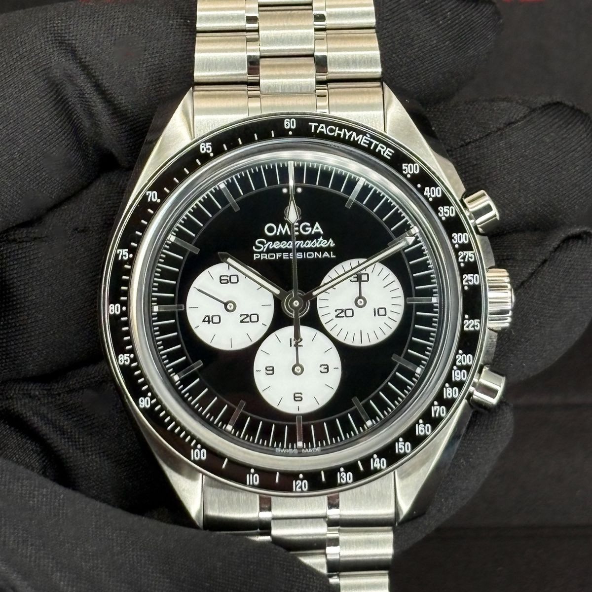 Unworn 2026 Omega Speedmaster “Reverse Panda” 310.30.42.50.01.004