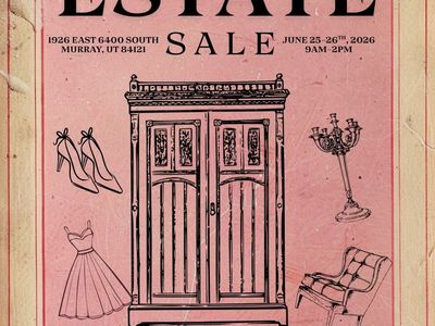 Estate Sale 7/24-7/25 9am -2pm 1926 E 6400 S