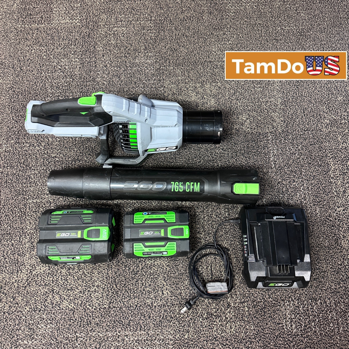 EGO Power+ LB7650 765 CFM 56V Cordless Leaf Blower (2) 5.0Ah Batteries & Charger