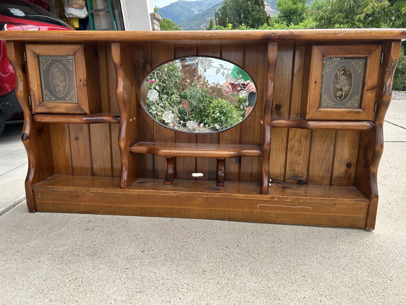 Queen Headboard with Foundation
