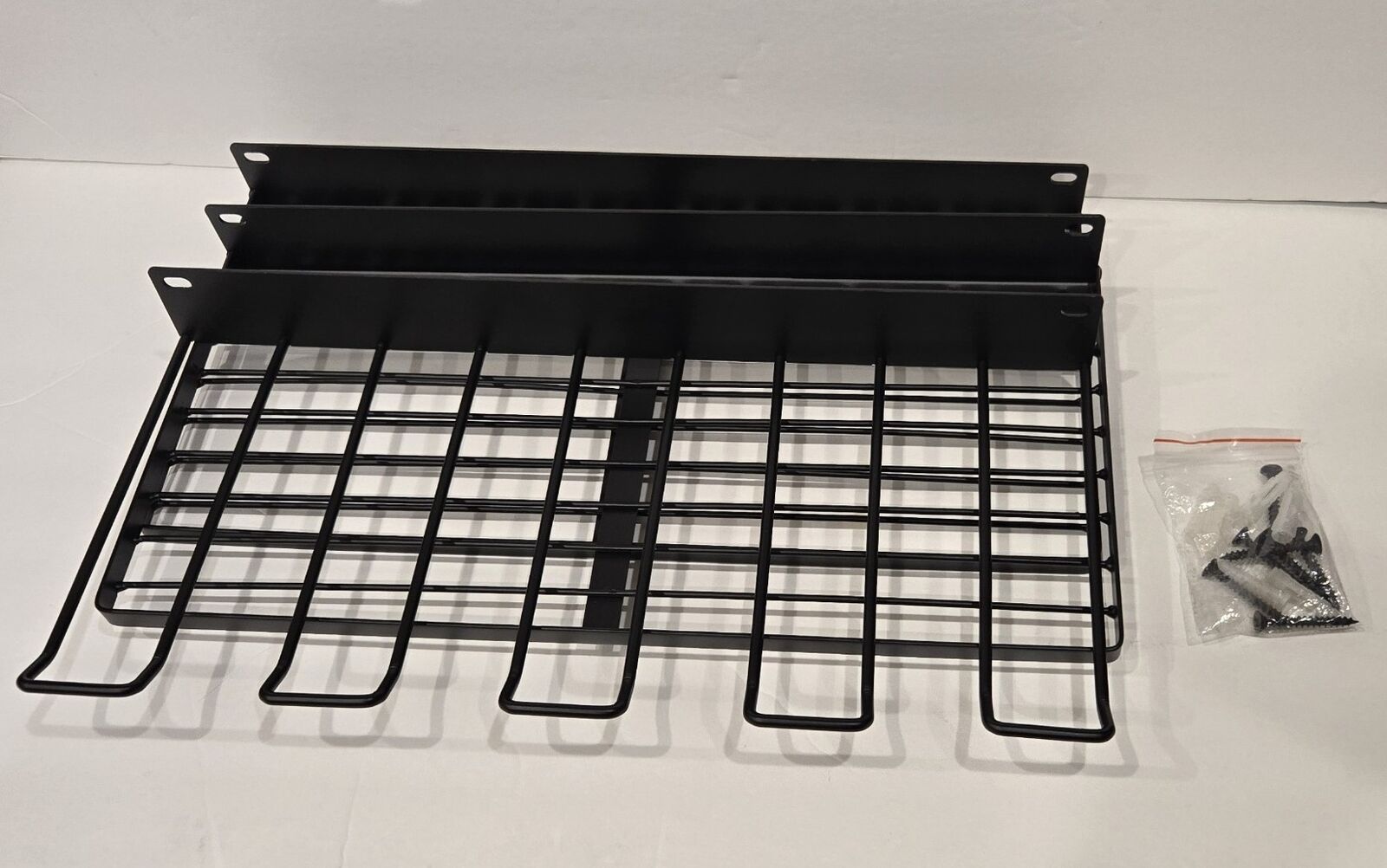 Metal Wall Shelf, Black Floating. Small Home Shelf, 16"x 8" inch. 3 Pcs