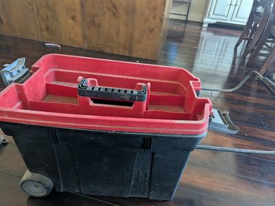 Used Black & Red Rolling Toolbox includes all contents