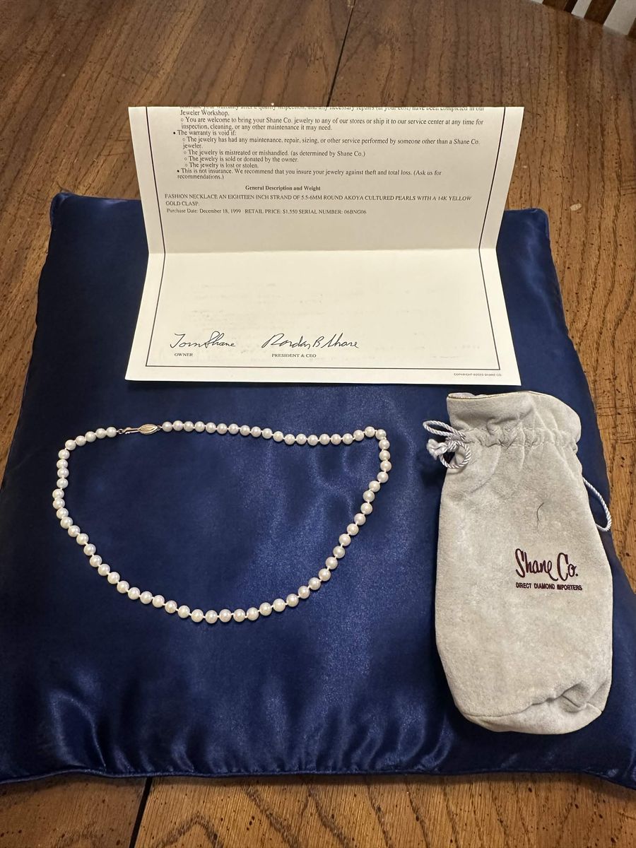 Shane Co. Pearl Necklace