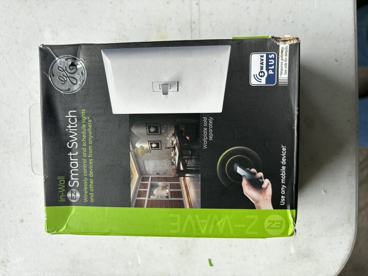 GE In-Wall Z-Wave Plus Smart Switch Toggle