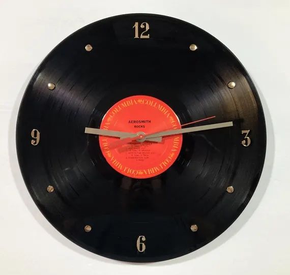 Vinyl Record Wall Clock - Music Memorabilia Decor
