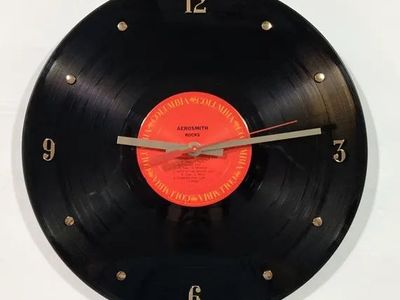 Vinyl Record Wall Clock - Music Memorabilia Decor