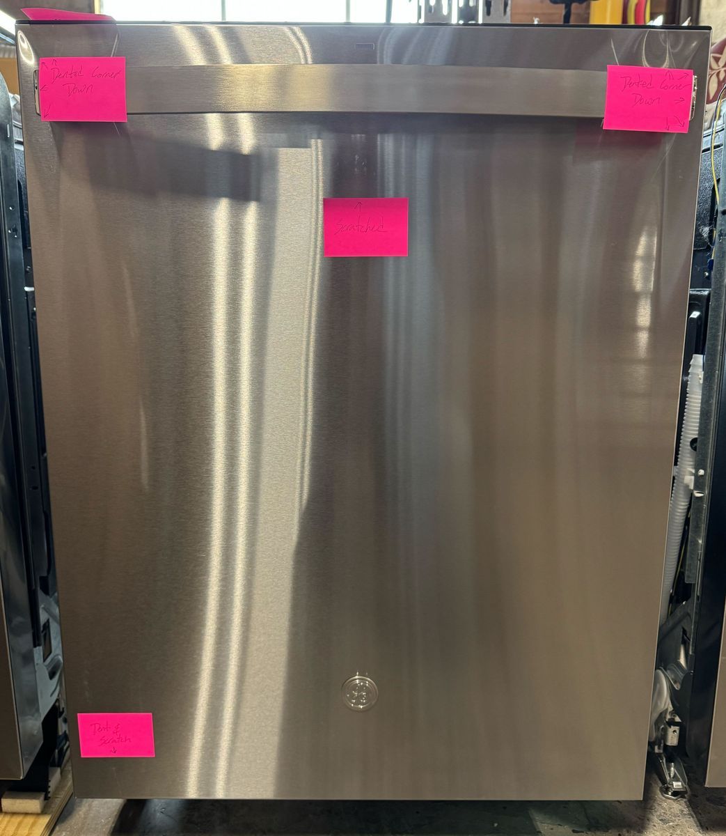New GE Stainless Steel Dishwasher - Scratch and Dent