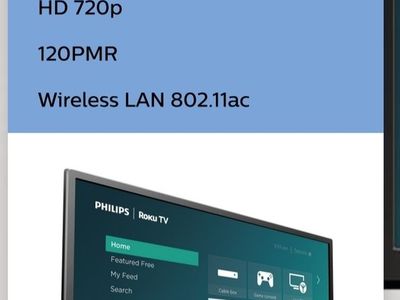 Philips 32PFL4664 32" HD LED Roku Smart TV - 4600 Series with Wireless LAN