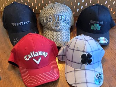 Baseball caps $3-5 each