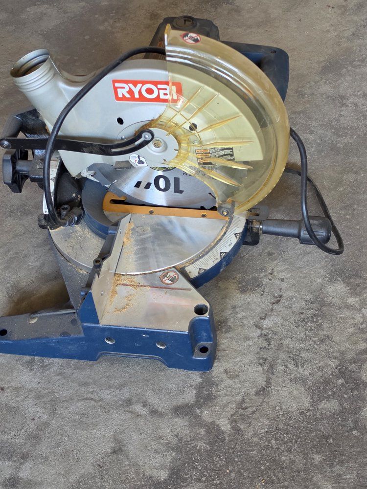 RYOBI 10" Miter Saw - Corded Electric Power Tool for Woodworking