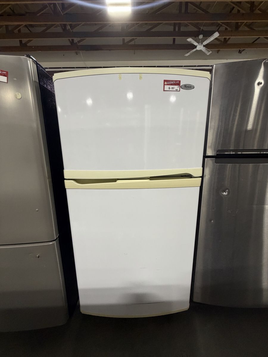 BIG SAVINGS! GOOD WHIRLPOOL TOP AND BOTTOM FRIDGE