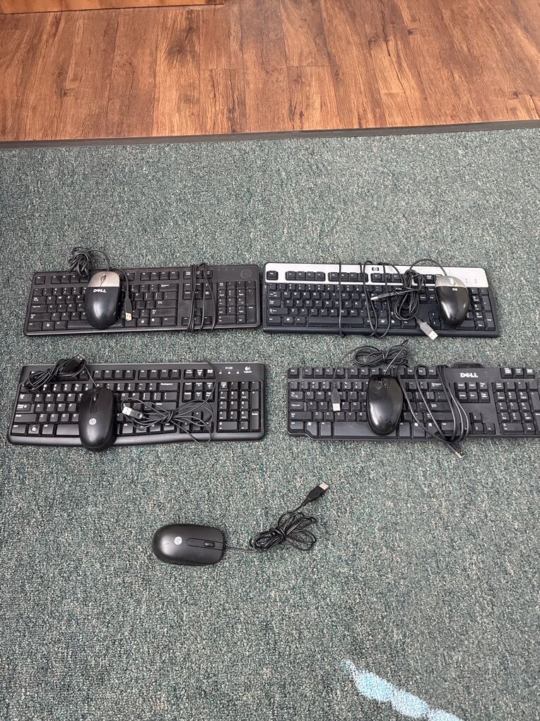 Keyboard Mouse both wireless and wired some new