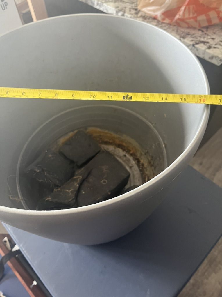 Large Grey Flower Pot
