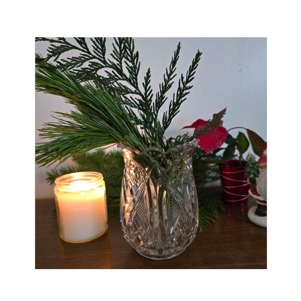 Antique American Brilliant Cut Glass Celery Vase – 6" – ABP