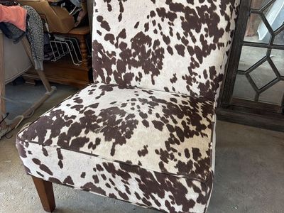 Cow Decor Chair $40 OBO TODAY Only**