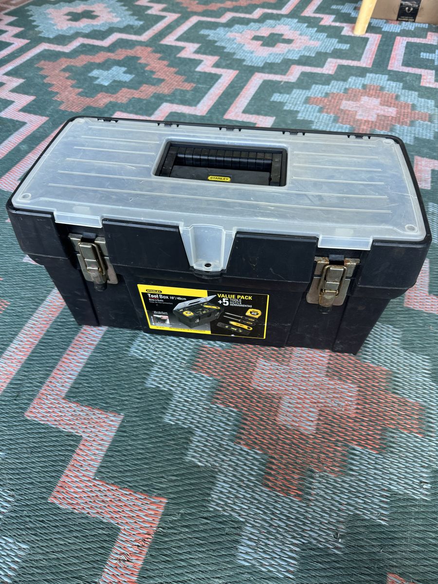 Stanley 19 inch Toolbox Tool Storage Black