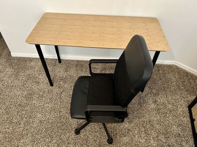IKEA Desk & Chair. (New)