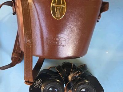 Carl Zeiss 8x30 Binoculars with Leather Case - Vintage German Optics for Birdwatching & Outdoors
