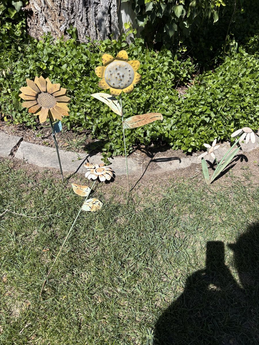 Cute yard art stakes $5 each