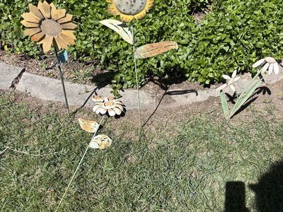 Cute yard art stakes $5 each