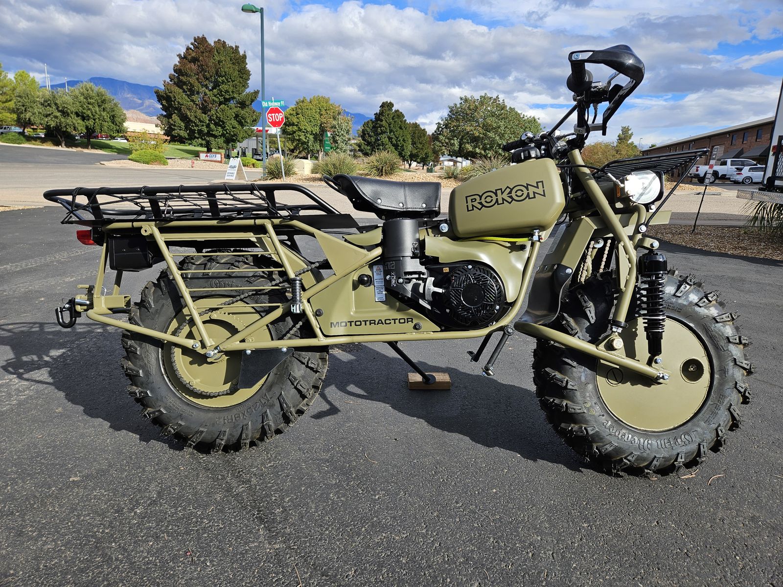 New 2025 Rokon Mototractor AWD Motorcycle! Olive Drab Color!
