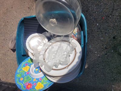 Free Tote Of Dishes