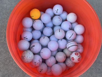 Bucket of golf balls