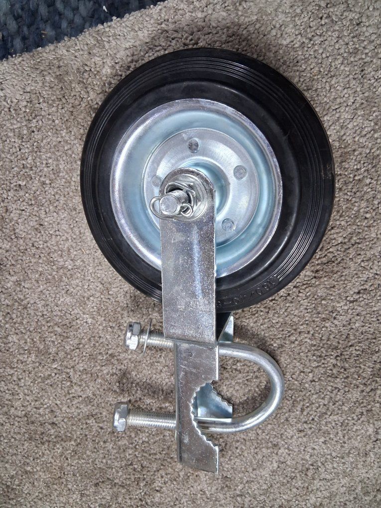 New Gate Wheel 160/40-80 with U-Bolt Mount, Heavy-Duty Caster!