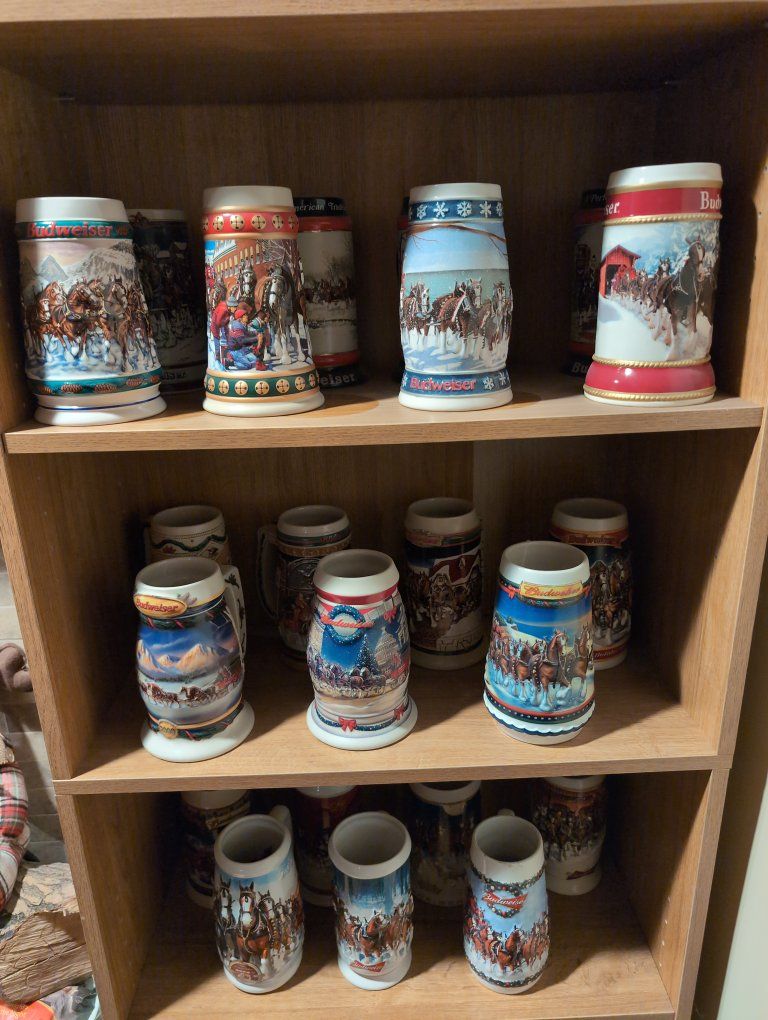 Budweiser steins