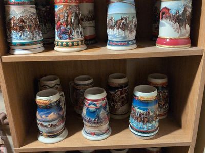 Budweiser steins