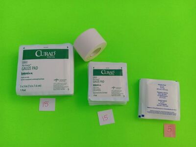 Sterile Gauze Pads and Tape