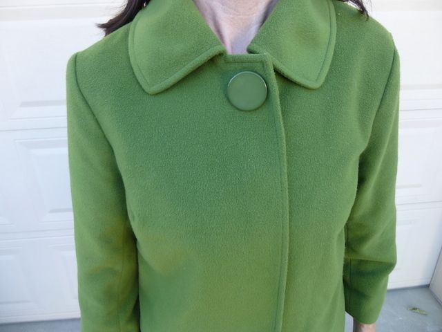 Cape Type Jacket - Size Small - Olive Green