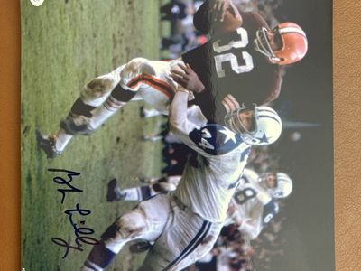 Bob Lilly Dallas Cowboys Autograph Hand Signed Certified W/COA Beckett Sticker 8x10 NFL Photograph Super Bowl Championship.