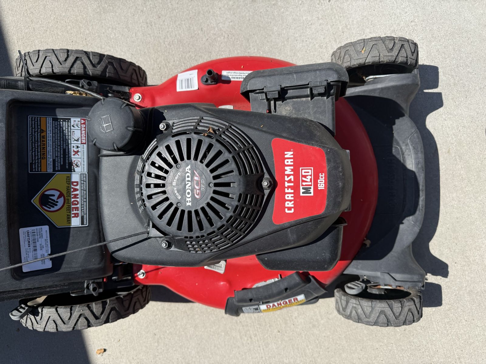 Honda  M140 160cc Gas Lawn Mower with Honda GCV Engine and Bag
