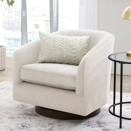 Better Homes Bradford Swivel Accent Chair, Linen