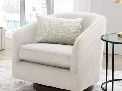 Better Homes Bradford Swivel Accent Chair, Linen