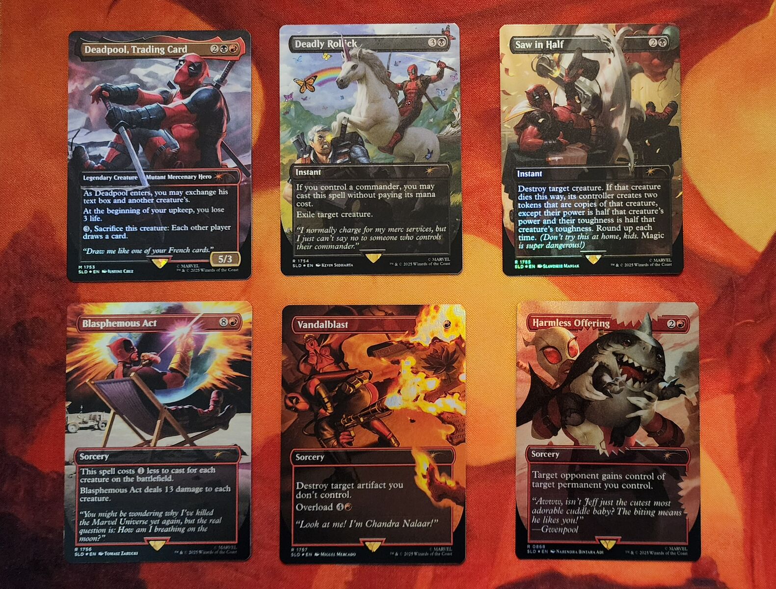 MTG Secret Lair x Marvel Deadpool FOIL Edition (Opened)