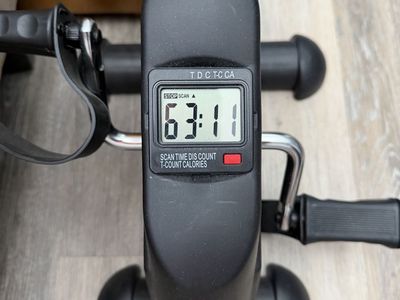iHomey Portable Under Desk Exercise Bike Peddler with LCD Display