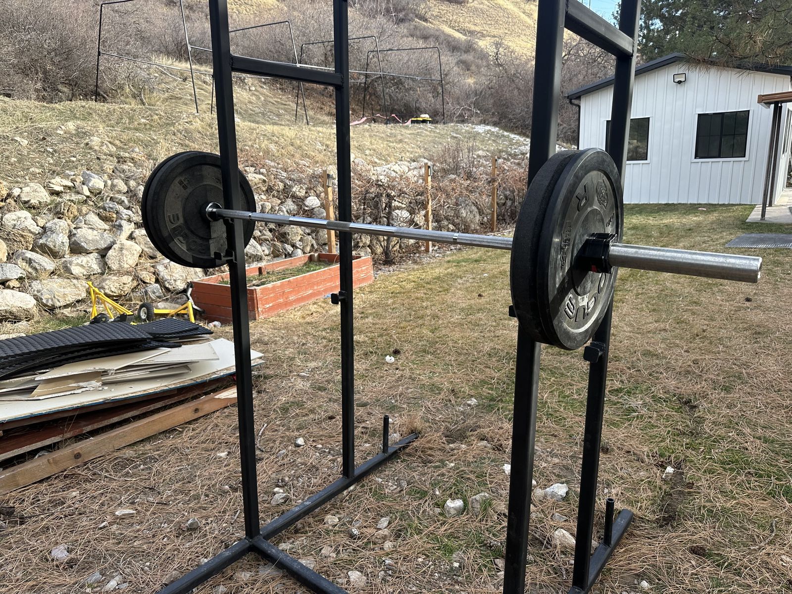 Weight rack indoor or outdoor