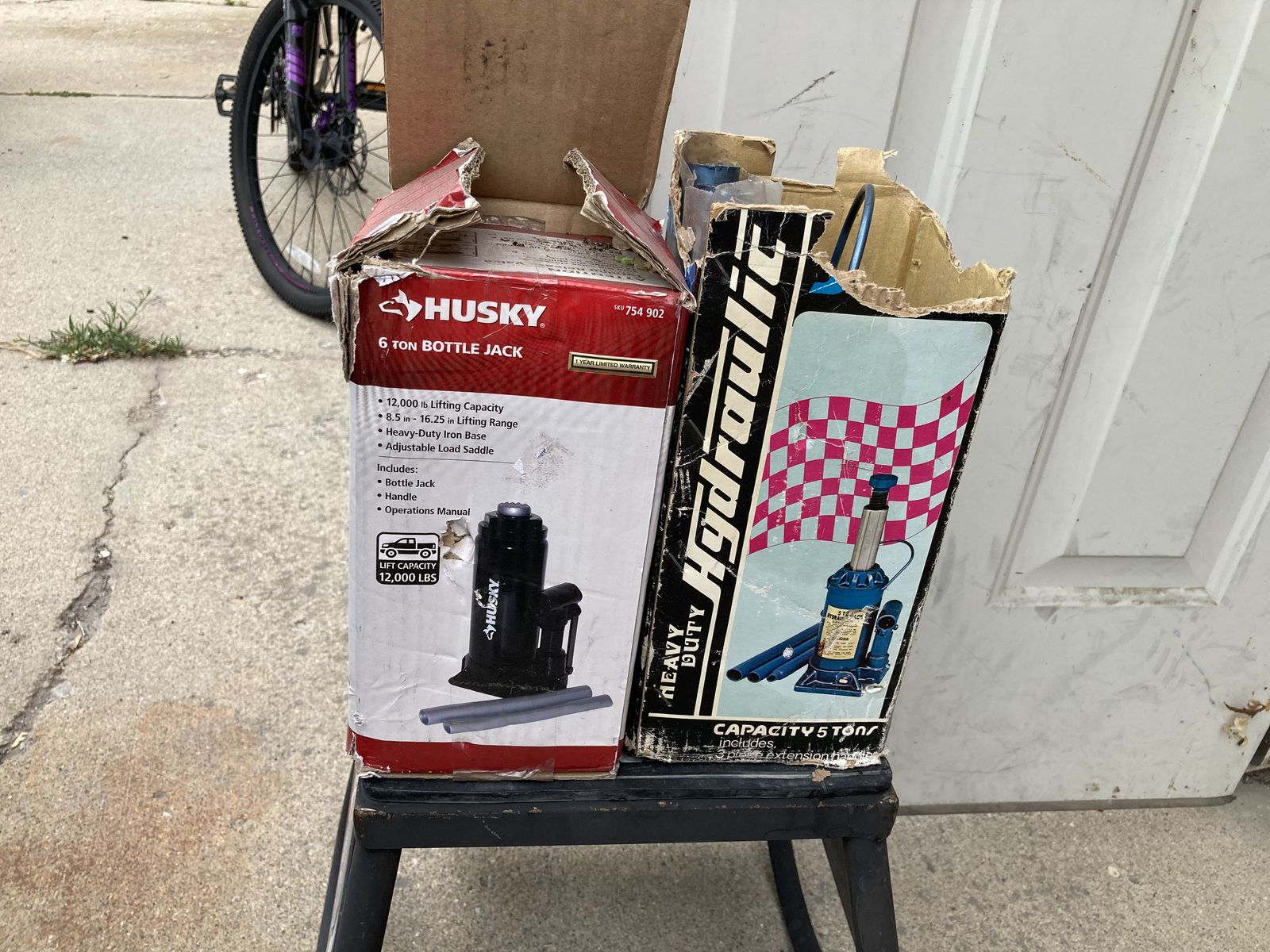 Two bottle Jacks for sale