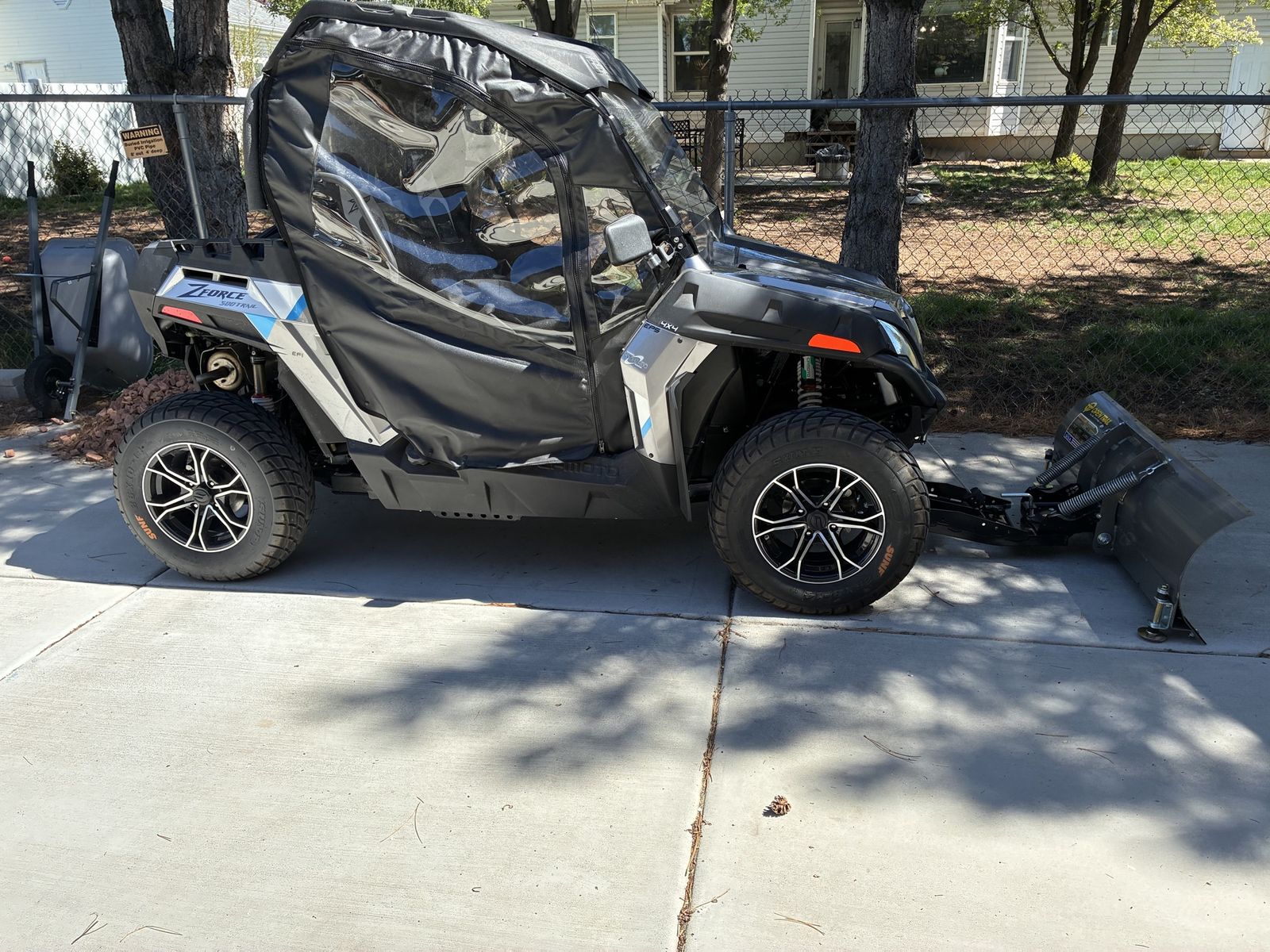 2022 CFMOTO ZFORCE 500 and Alum Trlr