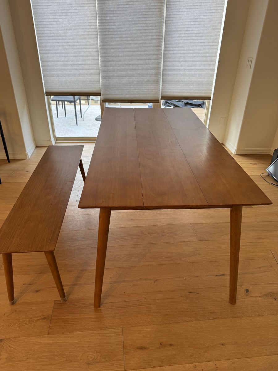 For Sale: Plank and Beam Kitchen Table and Bench