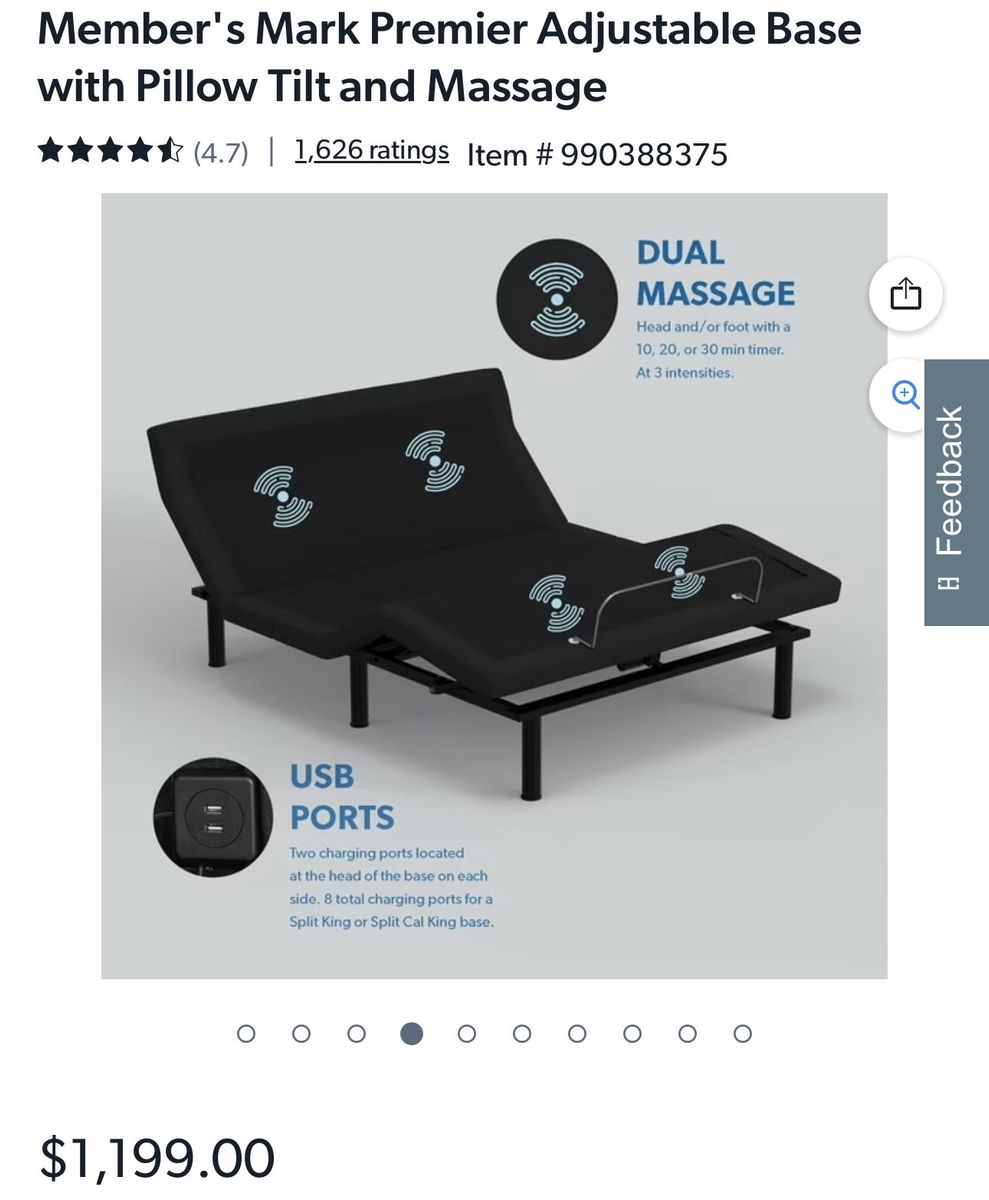 Member's Mark Premier Adjustable Base