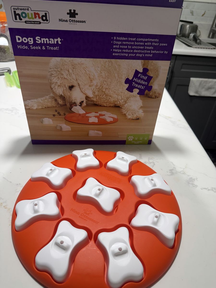 Outward Hound Nina Ottosson Dog Smart Hide, Seek & Treat Puzzle Toy - Easy