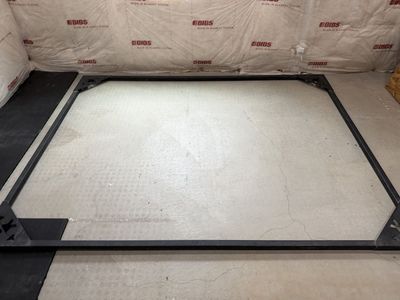 Set of Olympic weightlifting blocks and steel platform with steel frame