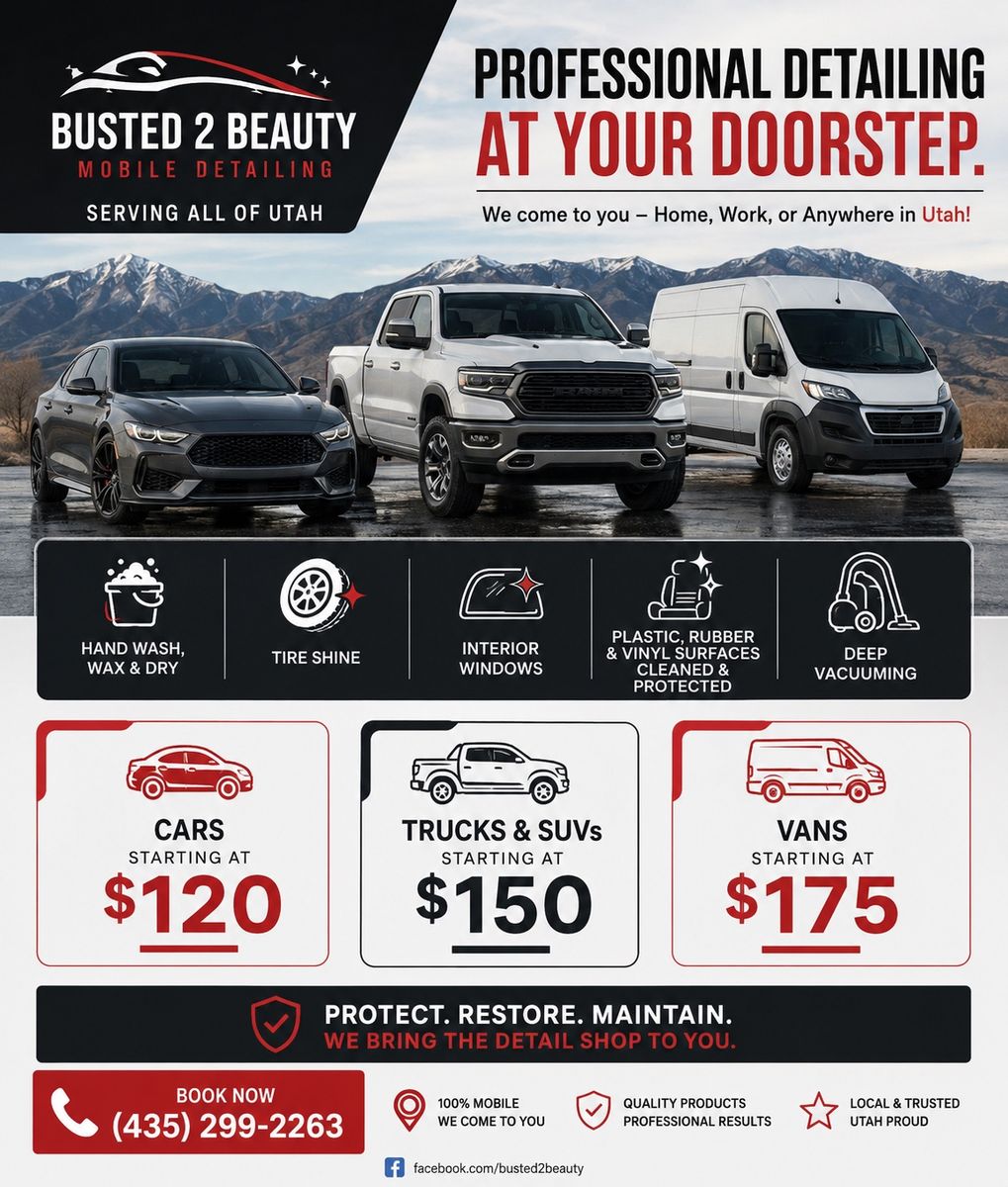 Busted 2 Beauty Mobile detailing