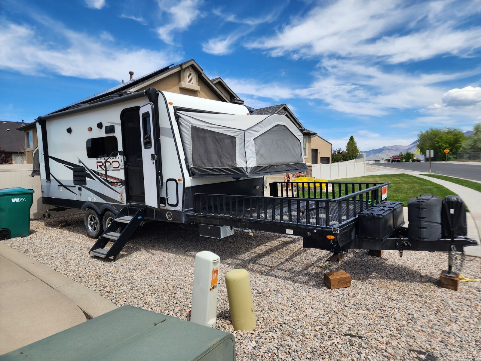 2021 Rockwood Roo 21SSL and Two Tracker 570 ATVs